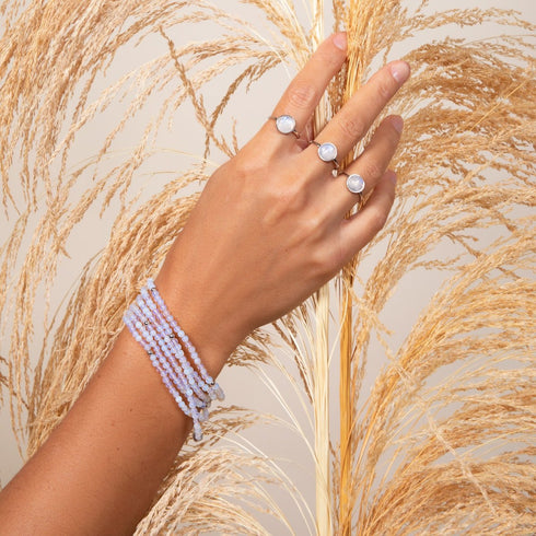 Opal Moonstone | .925 Sterling Silver | Gemstone Wrap